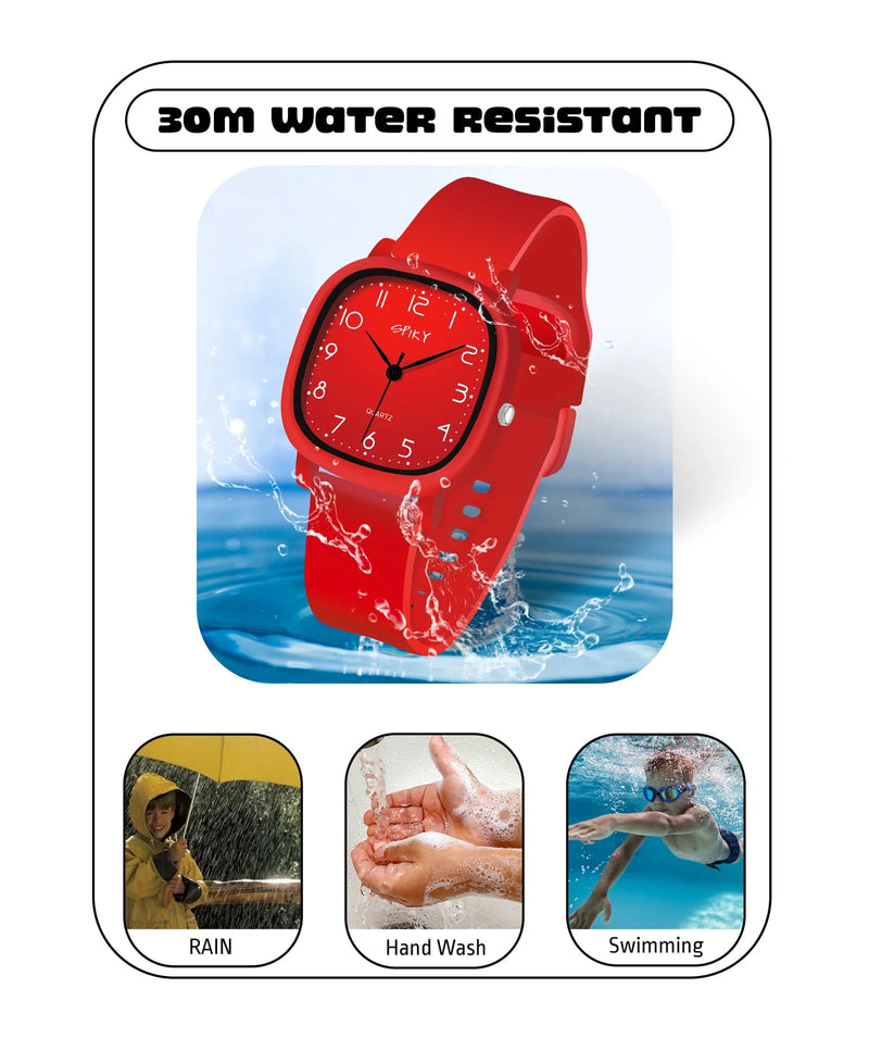 Spiky Spkeva19 Square Analog Watch For Kids