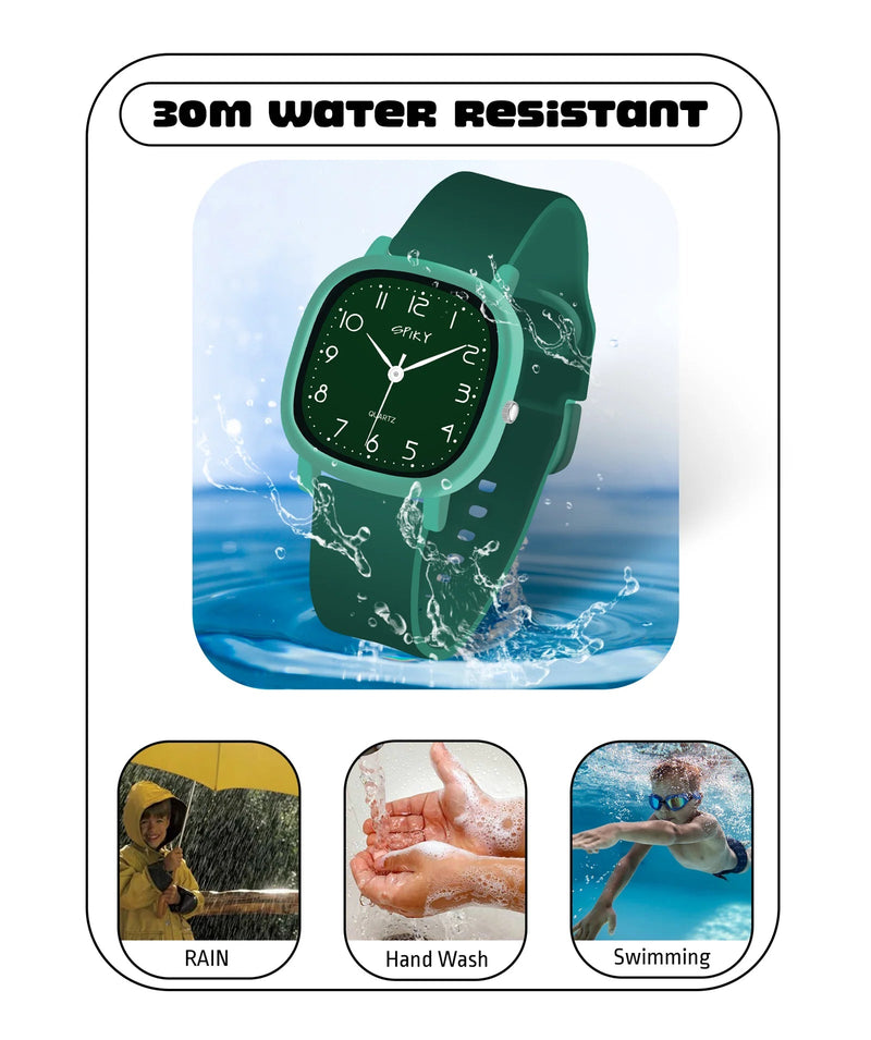 Spiky Spkeva19 Square Analog Watch For Kids