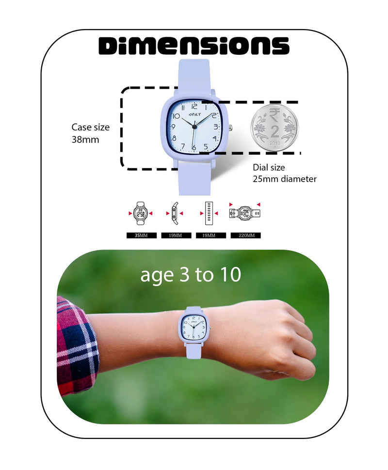 Spiky Spkeva19 Square Analog Watch For Kids