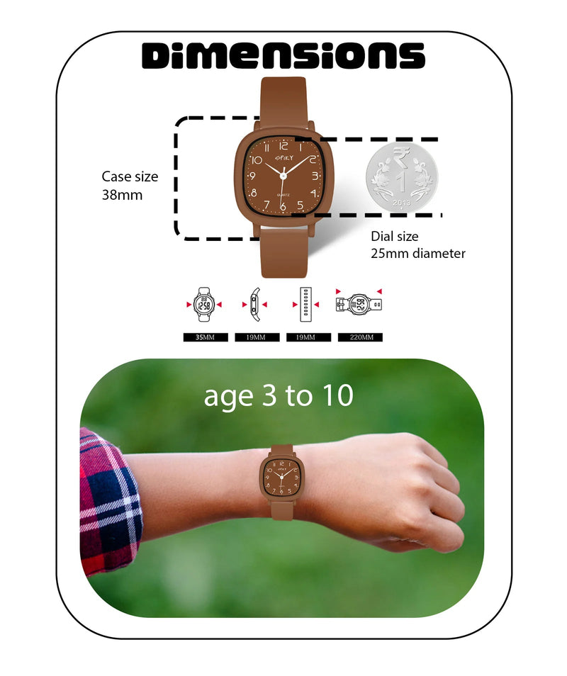 Spiky Spkeva19 Square Analog Watch For Kids