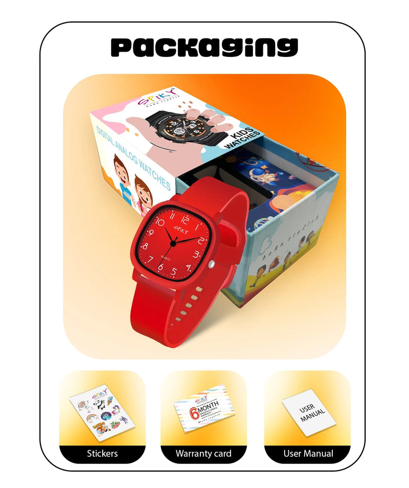Spiky Spkeva19 Square Analog Watch For Kids