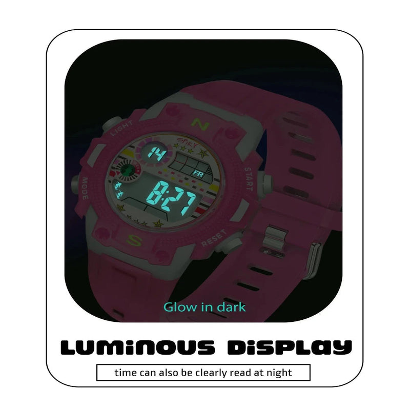 Spiky Spkeva20 Unique Round Digital Sports Watch