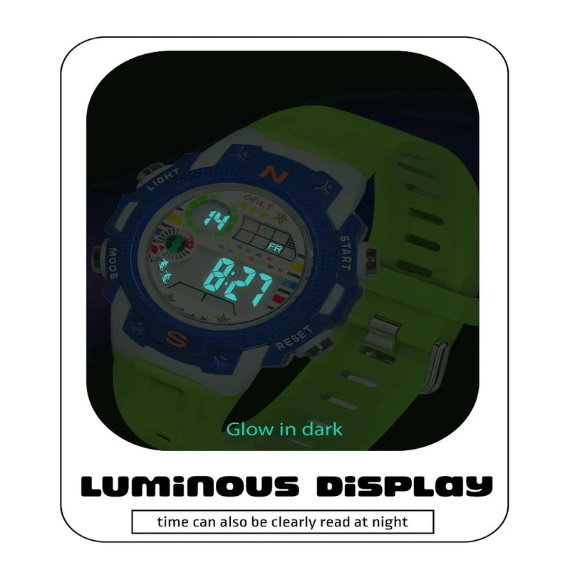 Spiky Spkeva20 Unique Round Digital Sports Watch