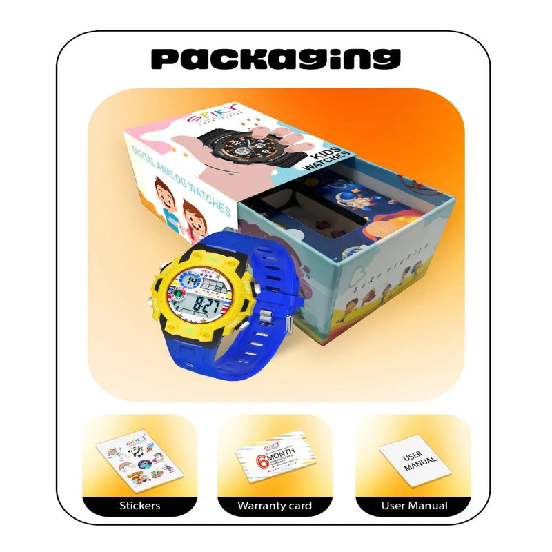 Spiky Spkeva20 Unique Round Digital Sports Watch