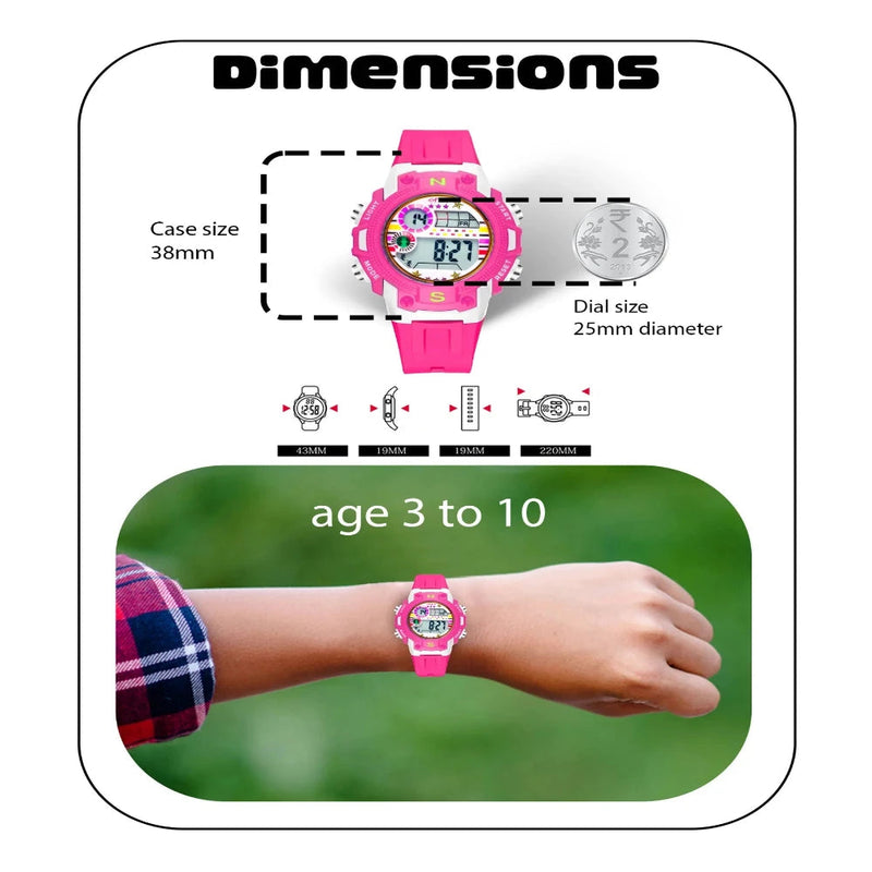 Spiky Spkeva20 Unique Round Digital Sports Watch