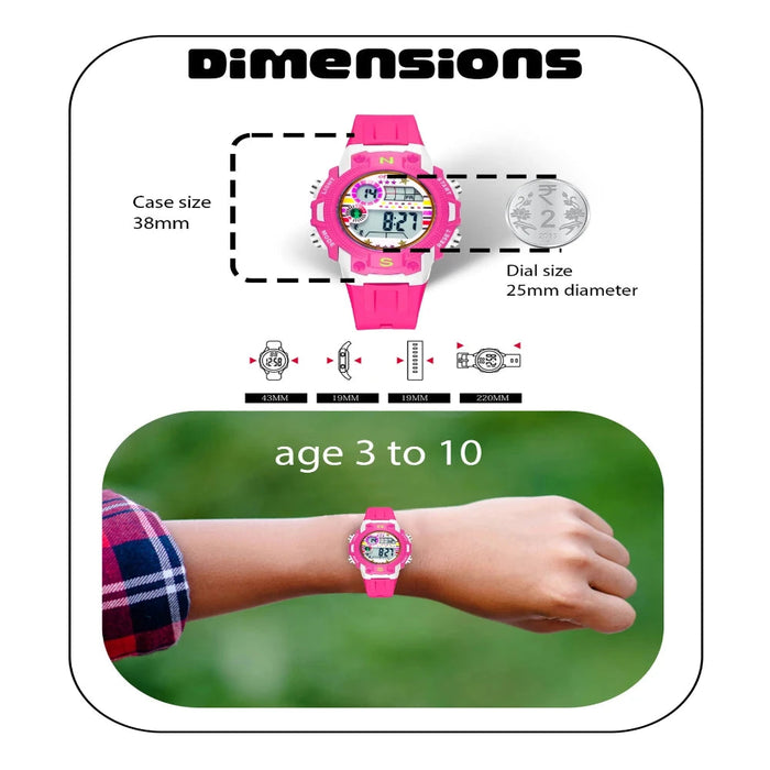 Spiky Spkeva20 Unique Round Digital Sports Watch-Novelty Toys-Spiky-Toycra