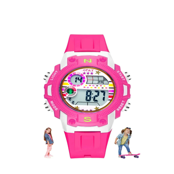 Spiky Spkeva20 Unique Round Digital Sports Watch-Novelty Toys-Spiky-Toycra