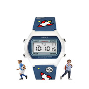 Spiky Spkeva25 Unique Printed Square Multi Functional Sports Digital Watch