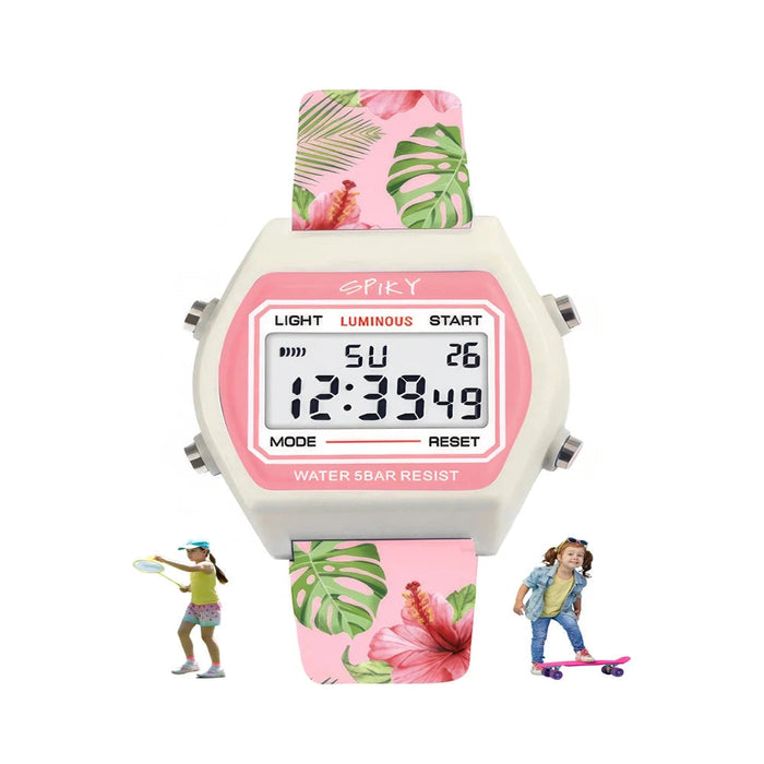 Spiky Spkeva25 Unique Printed Square Multi Functional Sports Digital Watch-Novelty Toys-Spiky-Toycra