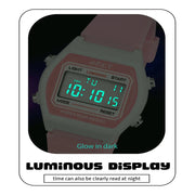 Spiky Spkeva25 Unique Square Multi Functional Sports Digital Watch