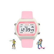 Spiky Spkeva25 Unique Square Multi Functional Sports Digital Watch