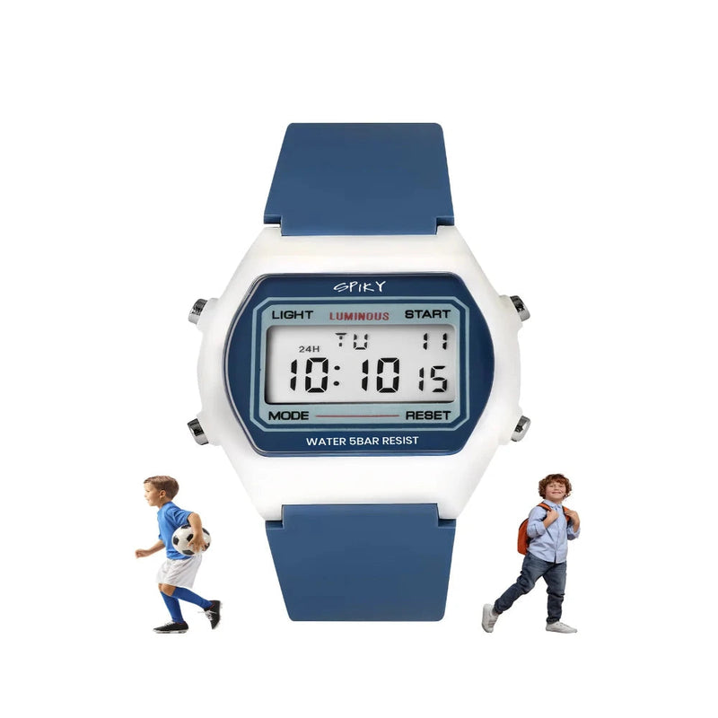 Spiky Spkeva25 Unique Square Multi Functional Sports Digital Watch