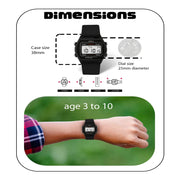 Spiky Spkeva25 Unique Square Multi Functional Sports Digital Watch