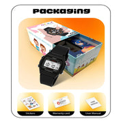 Spiky Spkeva25 Unique Square Multi Functional Sports Digital Watch