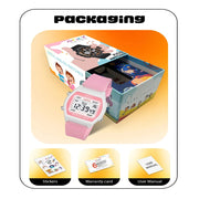 Spiky Spkeva25 Unique Square Multi Functional Sports Digital Watch