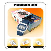 Spiky Spkeva25 Unique Square Multi Functional Sports Digital Watch