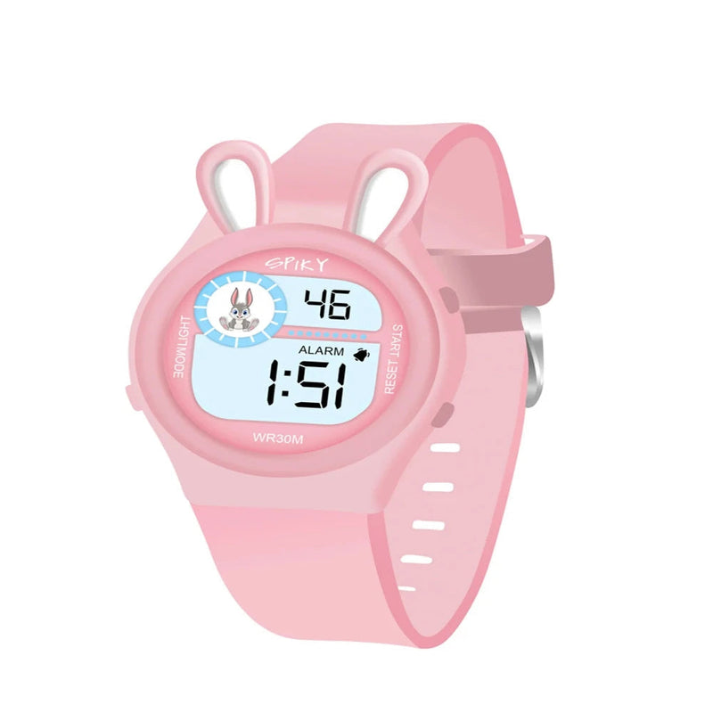 Spiky Spkeva26 Fun Digital Watch For Kids With Cute Animal