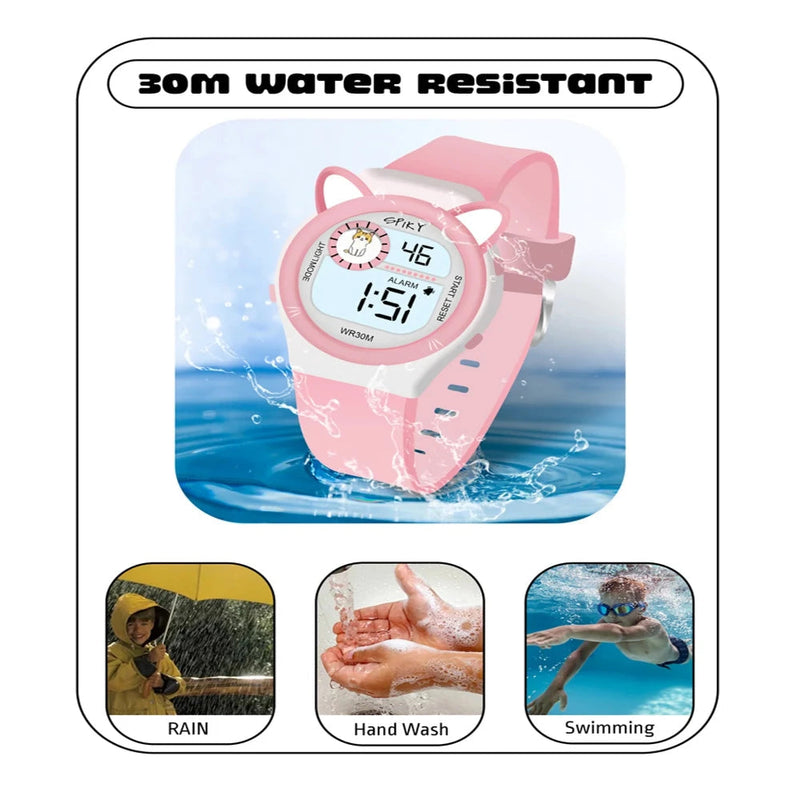 Spiky Spkeva26 Fun Digital Watch For Kids With Cute Animal