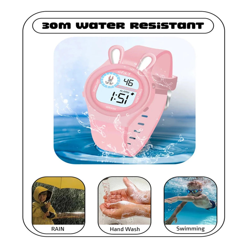 Spiky Spkeva26 Fun Digital Watch For Kids With Cute Animal