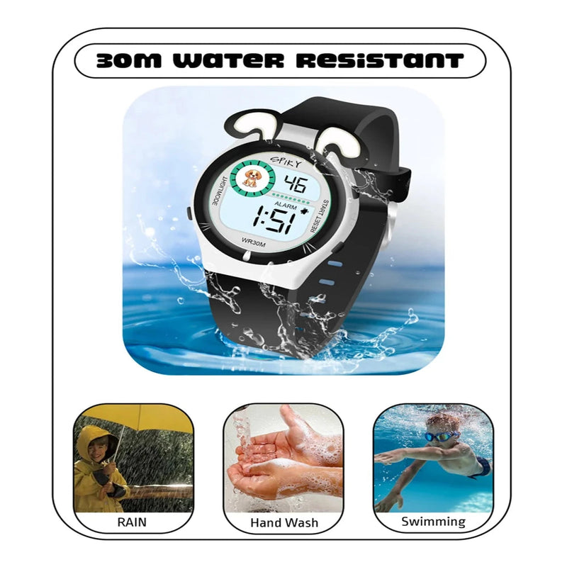 Spiky Spkeva26 Fun Digital Watch For Kids With Cute Animal