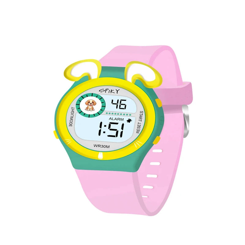 Spiky Spkeva26 Fun Digital Watch For Kids With Cute Animal