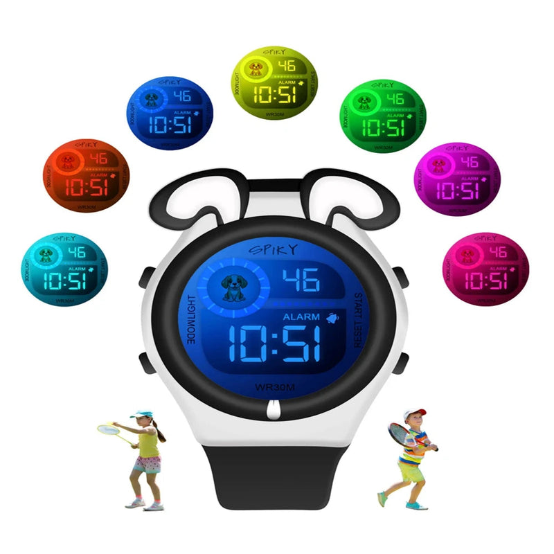 Spiky Spkeva26 Fun Digital Watch For Kids With Cute Animal