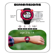 Spiky Spkeva26 Fun Digital Watch For Kids With Cute Animal