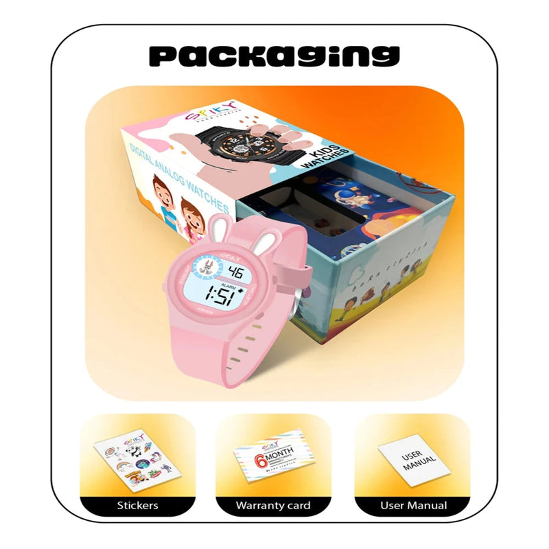 Spiky Spkeva26 Fun Digital Watch For Kids With Cute Animal