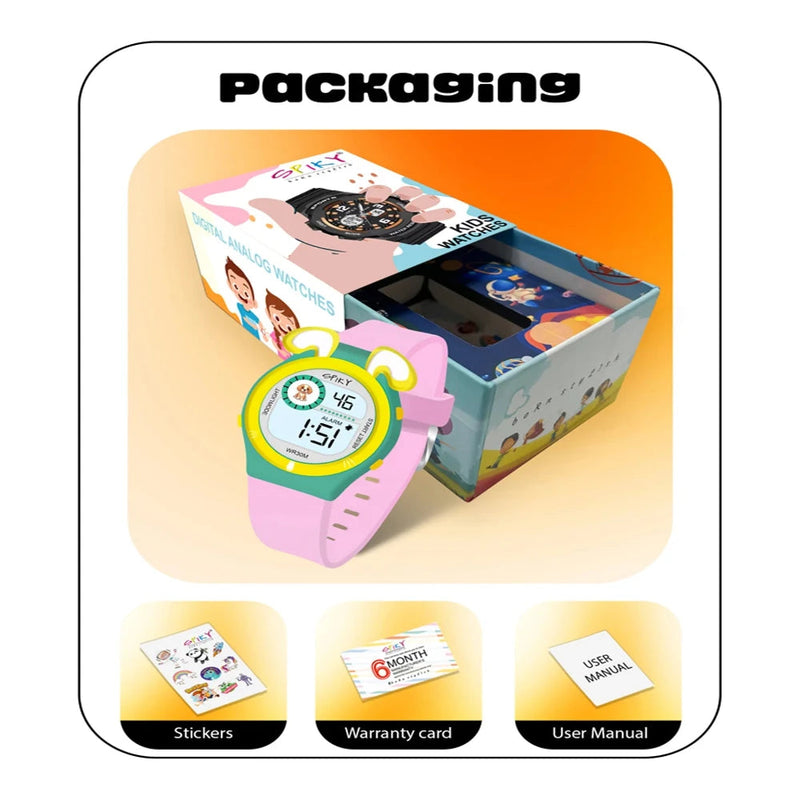 Spiky Spkeva26 Fun Digital Watch For Kids With Cute Animal