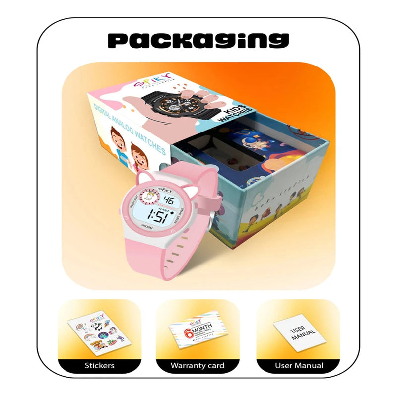Spiky Spkeva26 Fun Digital Watch For Kids With Cute Animal