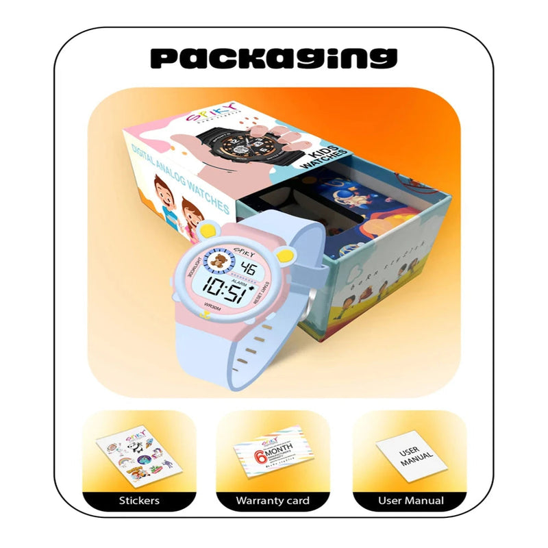 Spiky Spkeva26 Fun Digital Watch For Kids With Cute Animal