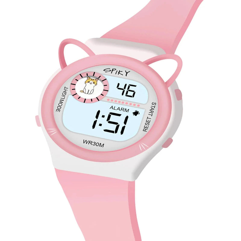 Spiky Spkeva26 Fun Digital Watch For Kids With Cute Animal