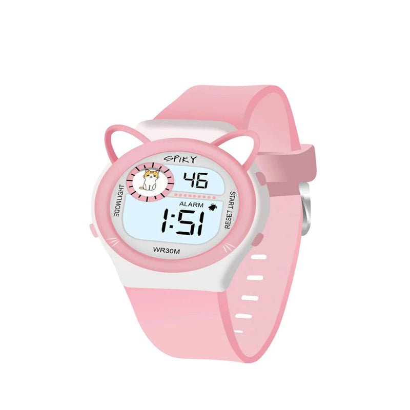 Spiky Spkeva26 Fun Digital Watch For Kids With Cute Animal
