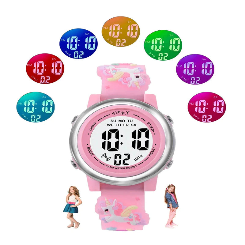 Spiky Spkeva27 Round Digital Watch For Kids