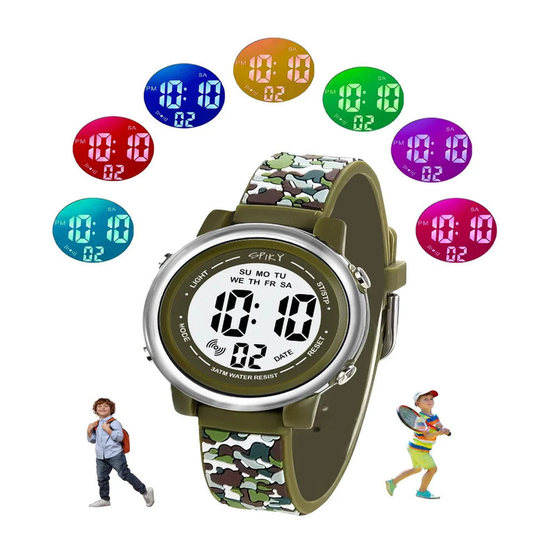 Spiky Spkeva27 Round Digital Watch For Kids