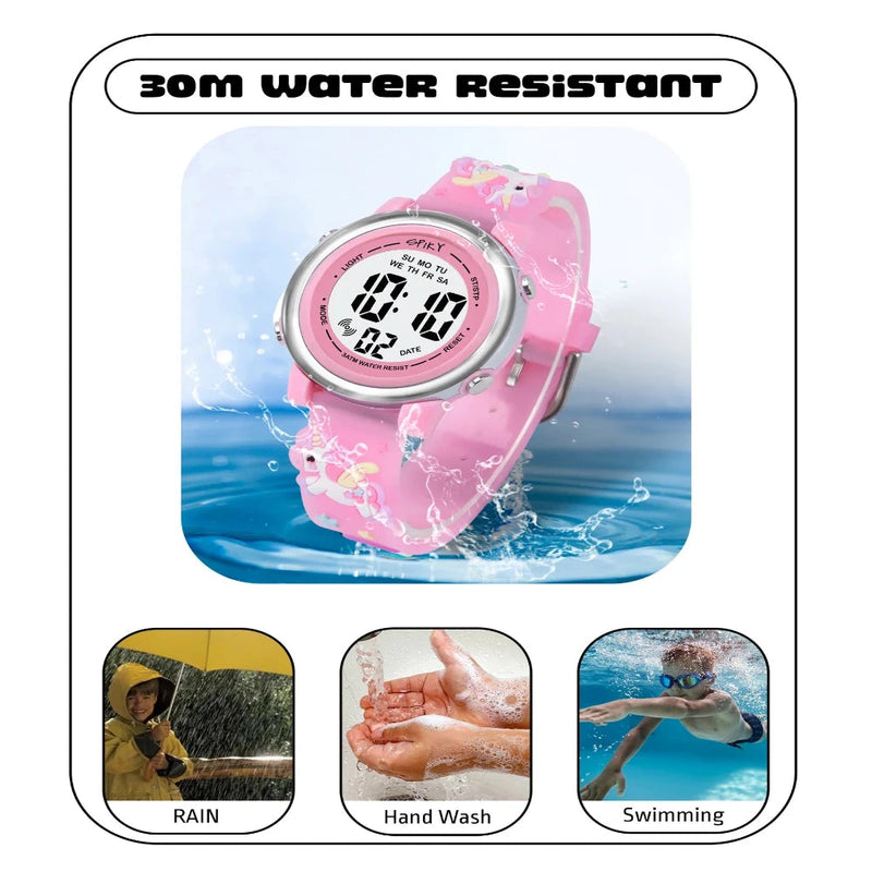 Spiky Spkeva27 Round Digital Watch For Kids