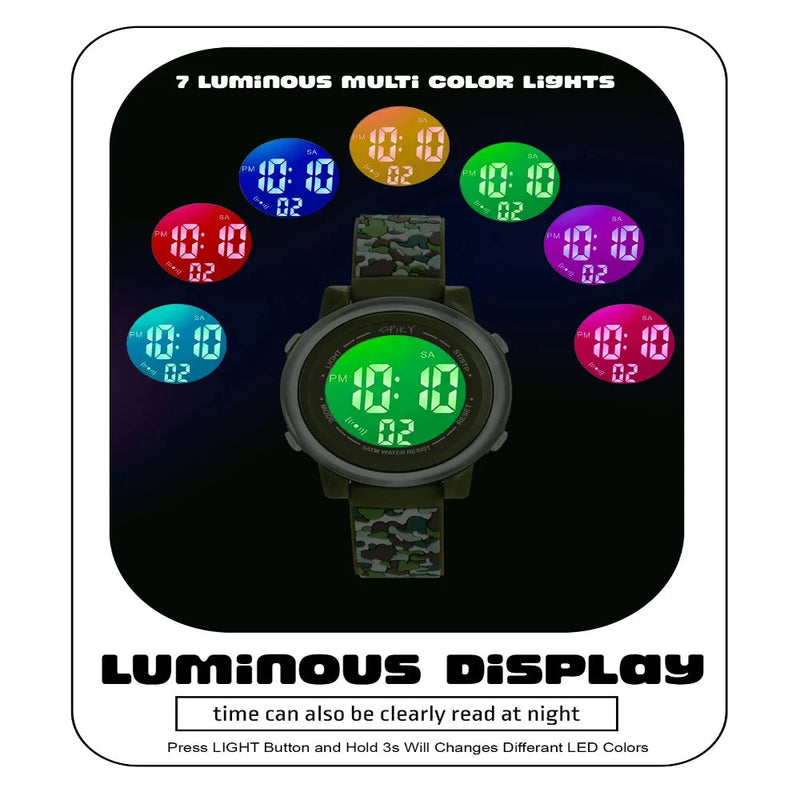 Spiky Spkeva27 Round Digital Watch For Kids