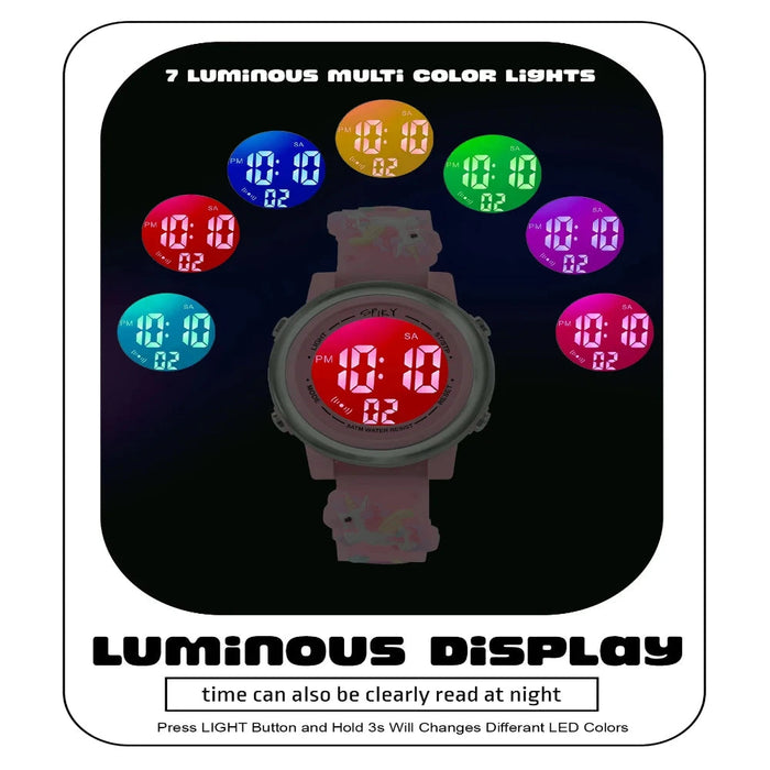 Spiky Spkeva27 Round Digital Watch For Kids-Novelty Toys-Spiky-Toycra