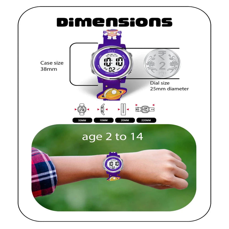 Spiky Spkeva27 Round Digital Watch For Kids