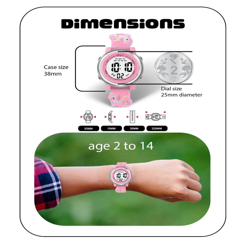 Spiky Spkeva27 Round Digital Watch For Kids