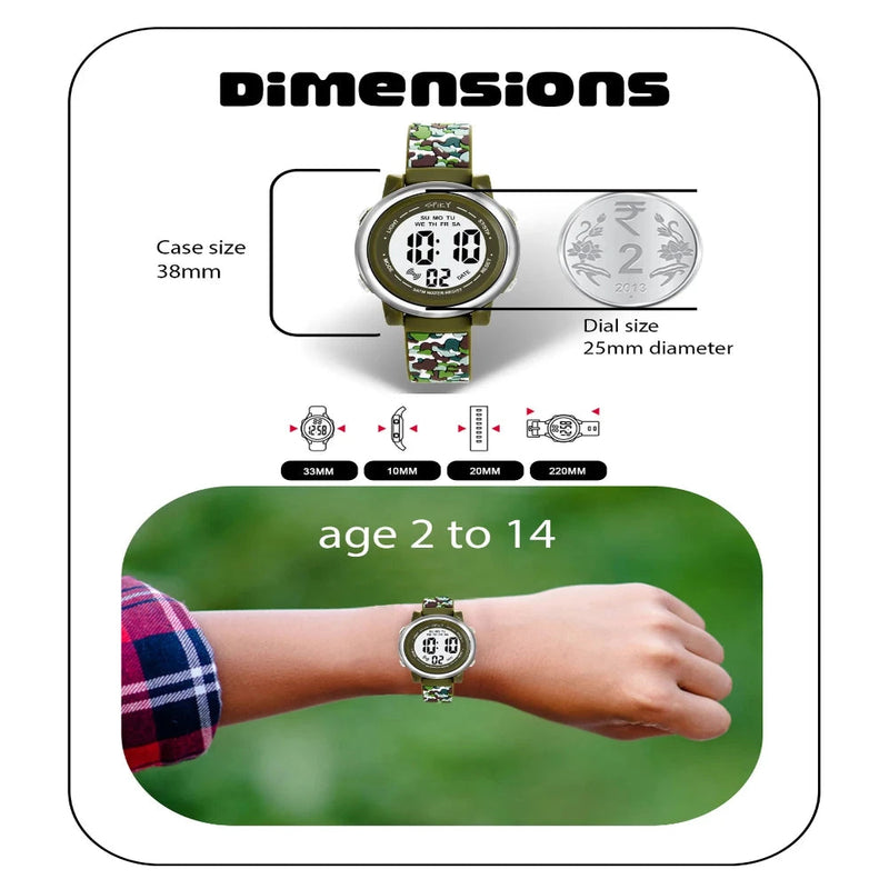 Spiky Spkeva27 Round Digital Watch For Kids