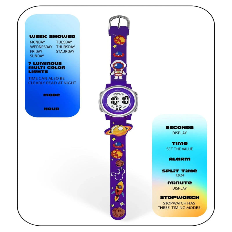 Spiky Spkeva27 Round Digital Watch For Kids