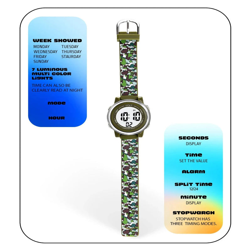 Spiky Spkeva27 Round Digital Watch For Kids