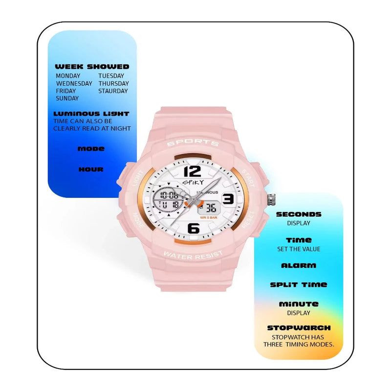 Spiky Spkeva6 Analog & Digital Sporty Watch