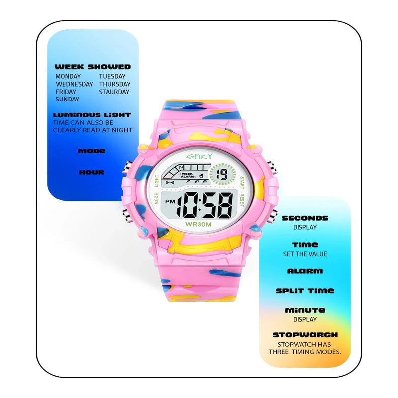 Spiky Spkeva8 Military Digital Sports Watch