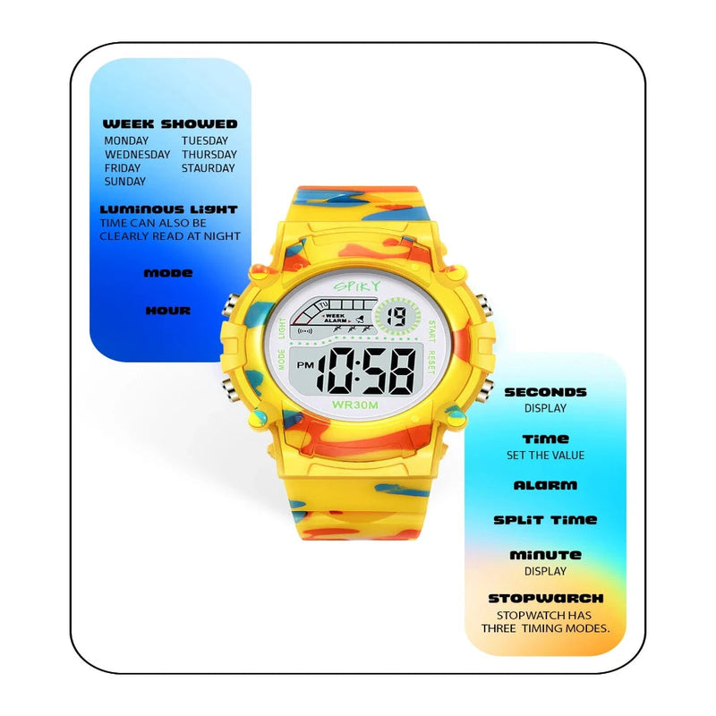 Spiky Spkeva8 Military Digital Sports Watch