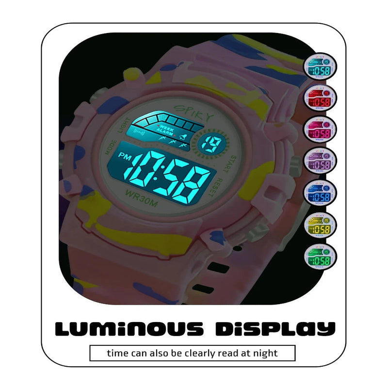 Spiky Spkeva8 Military Digital Sports Watch