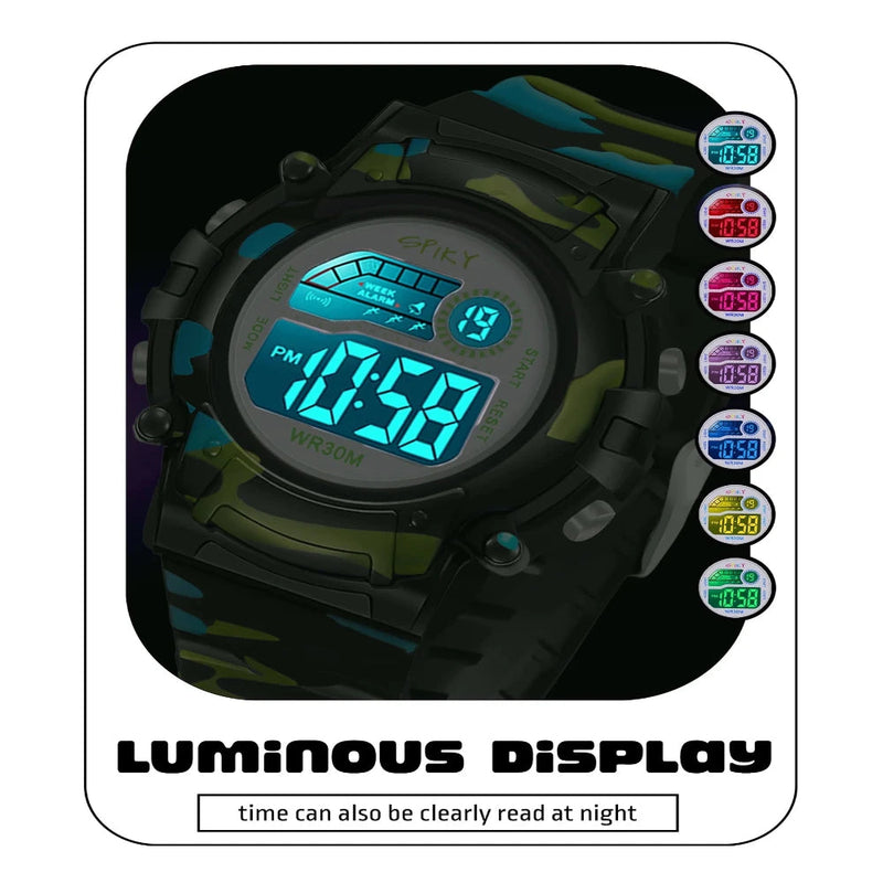 Spiky Spkeva8 Military Digital Sports Watch