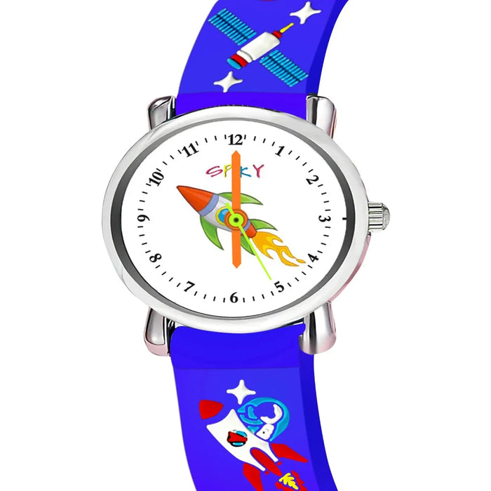 Spiky Spkeva9 Round Strap Analog & Digital Watch-Novelty Toys-Spiky-Toycra