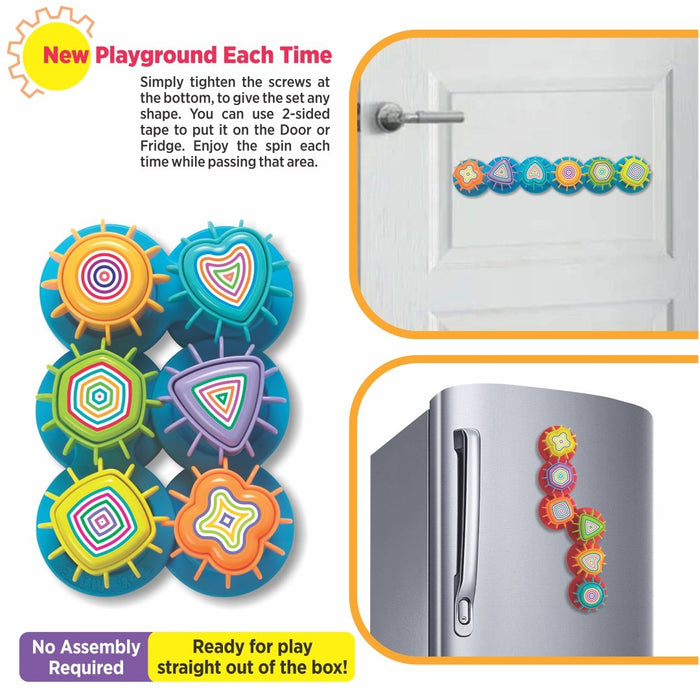 Spinning Joy Gear Toy | 3-Stage Activity Set for Kids (18M+)-simple-Toymate-Toycra